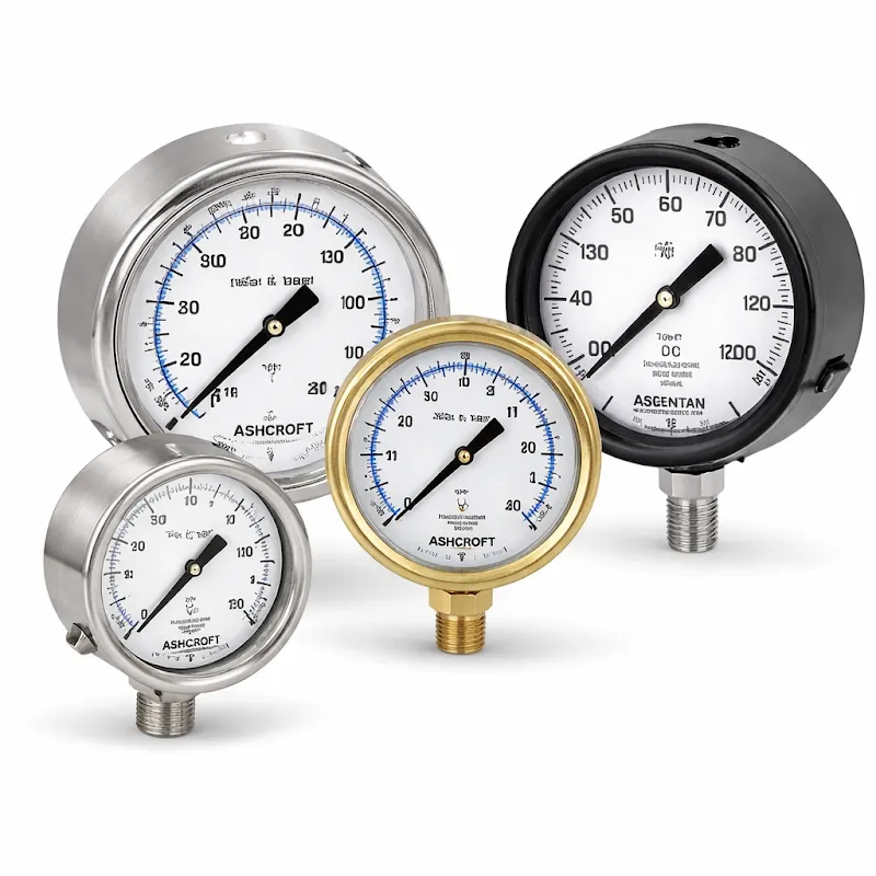 MANÓMETRO 6" SECO BRONCE CNX TRASERA 1/4" RANGO 0-25 MMH2O